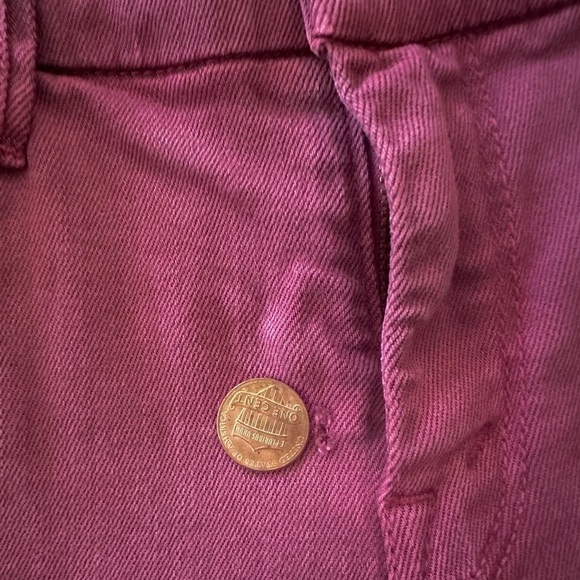 MOTHER The Looker Pop Velvety Skinny Trouser Jean in Raspberry, Size 27 - Picture 11 of 13